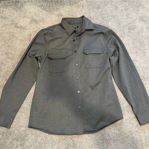 Express Charcoal Button-Up Shirt Jacket
